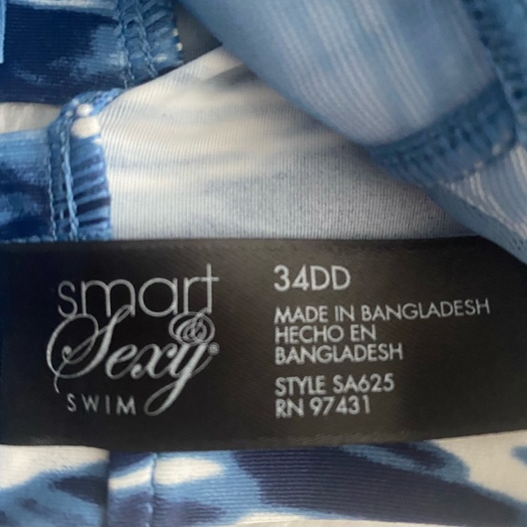 Smart & Sexy Plus-Size Long Lined Underwire Bikini.. Size 34DD. NWOT - Picture 4 of 5